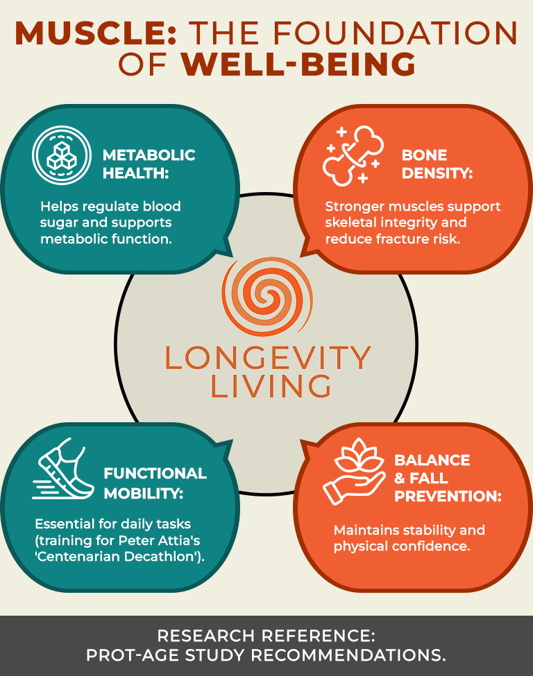 Muscle: The Foundation of Healthspan Infographic